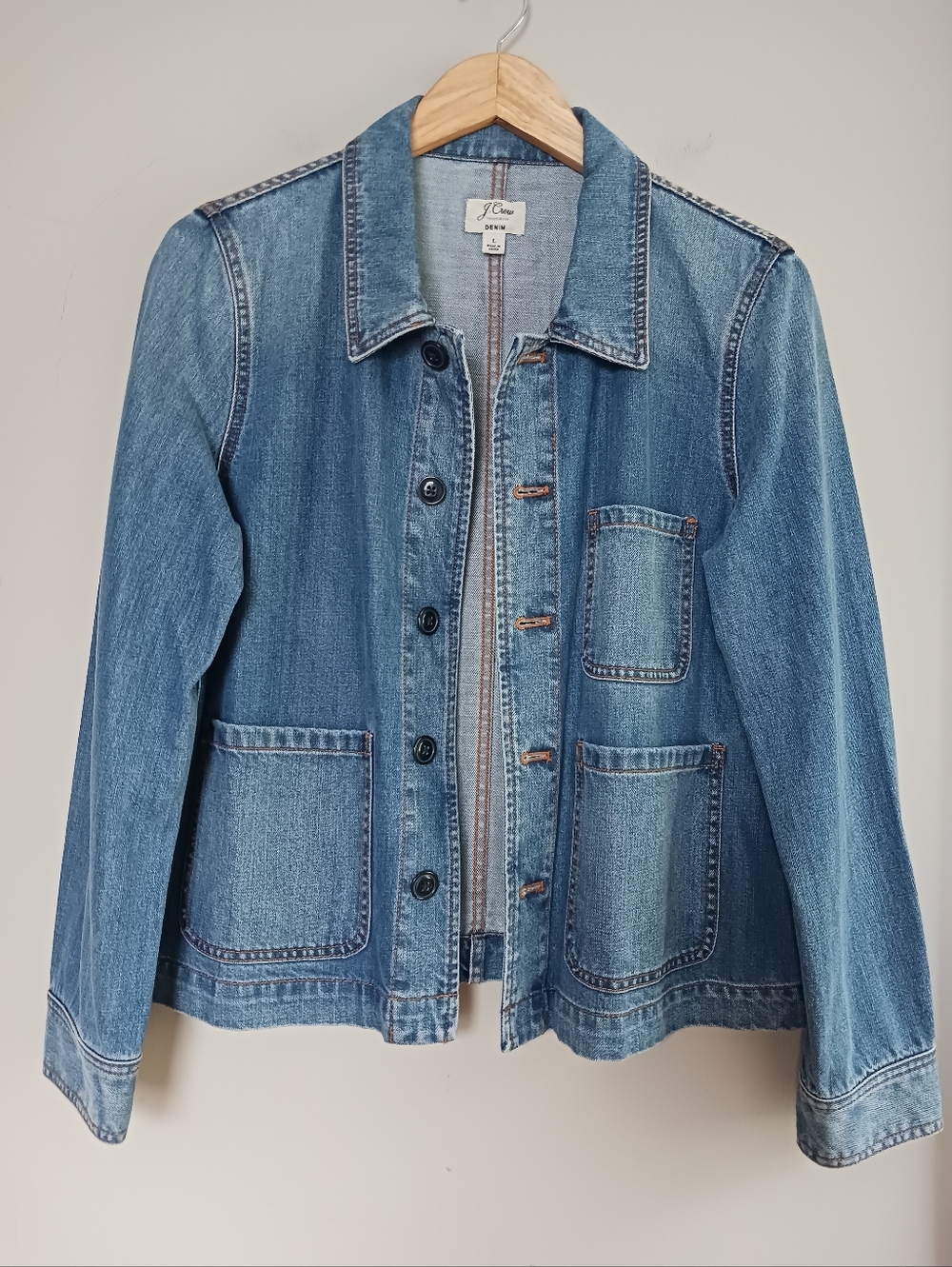 J. Crew Denim Jacket Size L